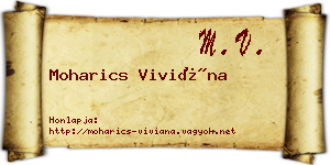 Moharics Viviána névjegykártya